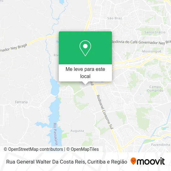 Rua General Walter Da Costa Reis mapa