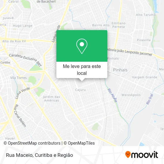 Rua Maceio mapa
