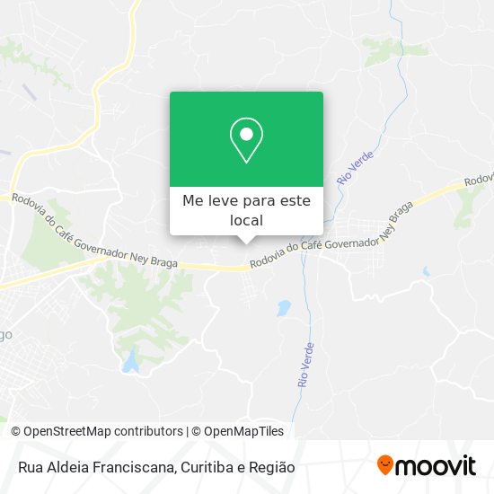 Rua Aldeia Franciscana mapa