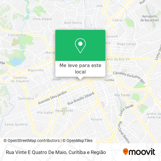 Rua Vinte E Quatro De Maio mapa