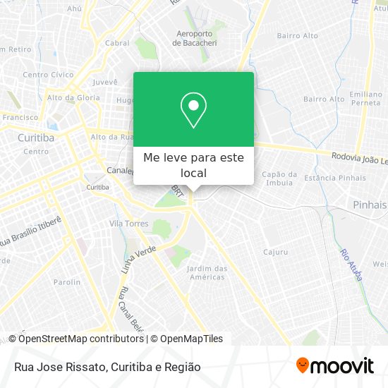 Rua Jose Rissato mapa