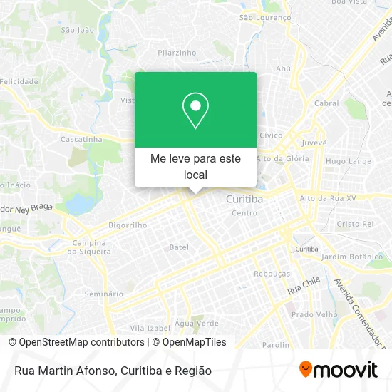 Rua Martin Afonso mapa
