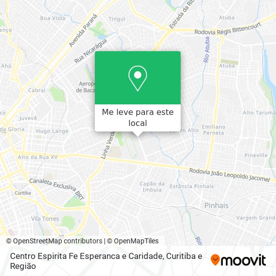 Centro Espirita Fe Esperanca e Caridade mapa