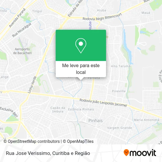 Rua Jose Verissimo mapa