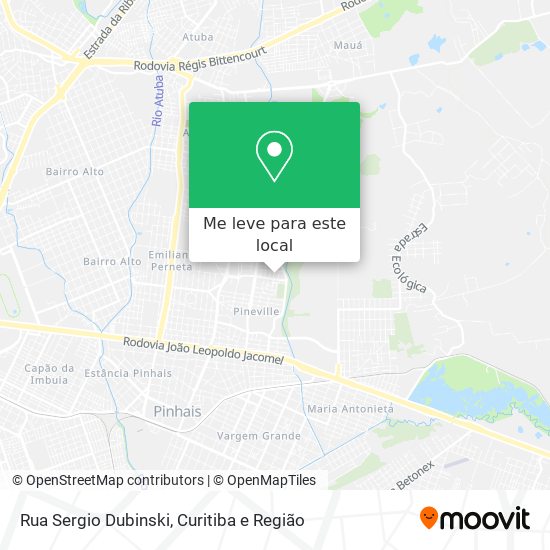 Rua Sergio Dubinski mapa