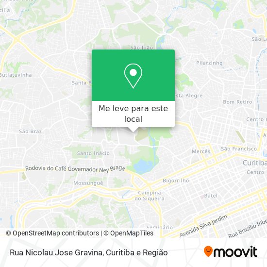 Rua Nicolau Jose Gravina mapa