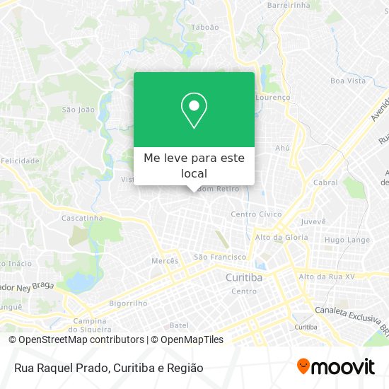 Rua Raquel Prado mapa