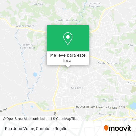 Rua Joao Volpe mapa
