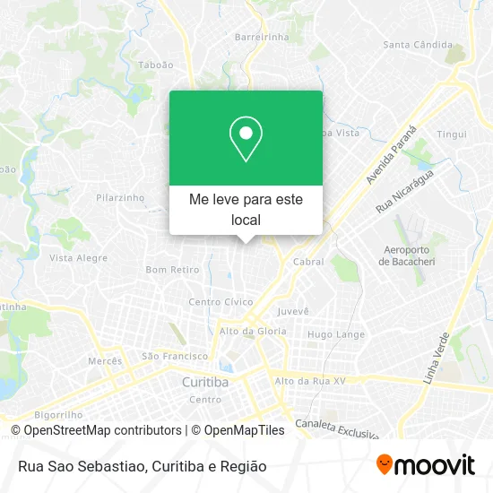 Rua Sao Sebastiao mapa