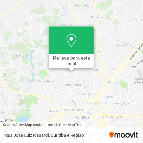 Rua Jose Luiz Rissardi mapa