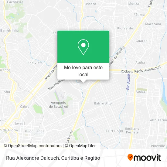 Rua Alexandre Dalcuch mapa