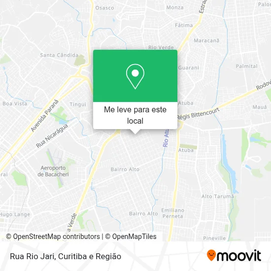 Rua Rio Jari mapa