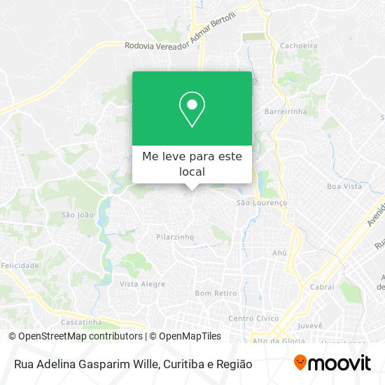 Rua Adelina Gasparim Wille mapa