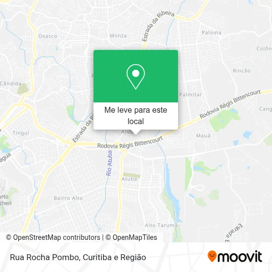 Rua Rocha Pombo mapa