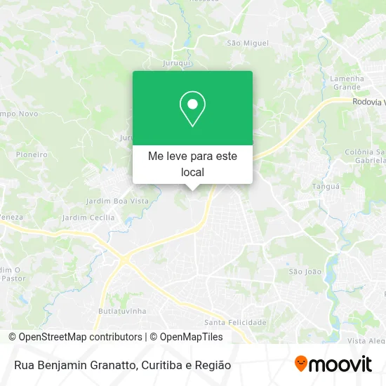 Rua Benjamin Granatto mapa