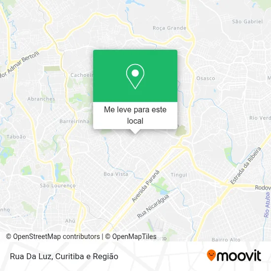 Rua Da Luz mapa