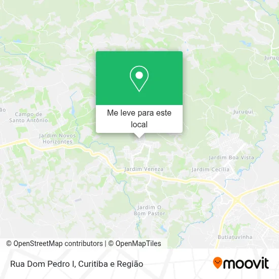 Rua Dom Pedro I mapa