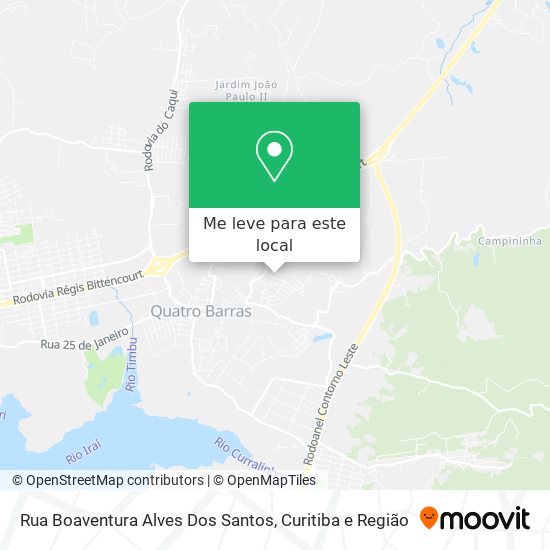 Rua Boaventura Alves Dos Santos mapa