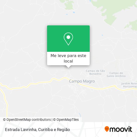 Estrada Lavrinha mapa