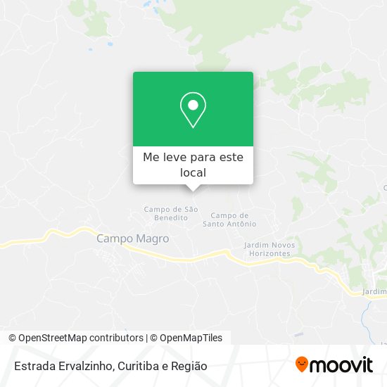 Estrada Ervalzinho mapa