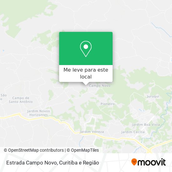 Estrada Campo Novo mapa
