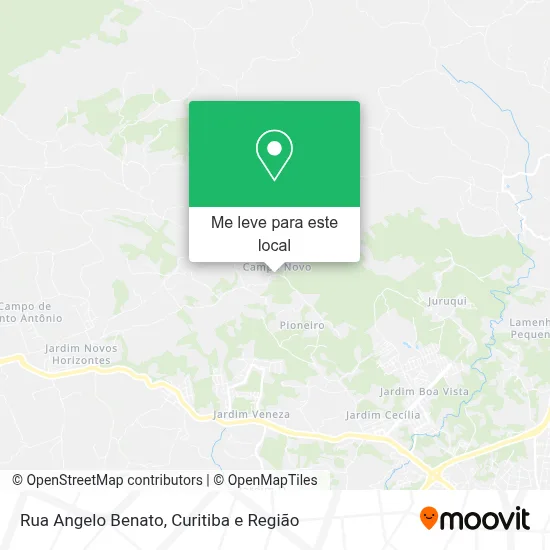 Rua Angelo Benato mapa