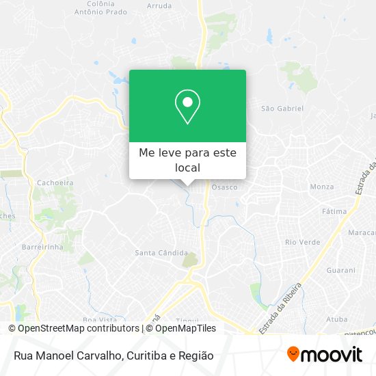 Rua Manoel Carvalho mapa