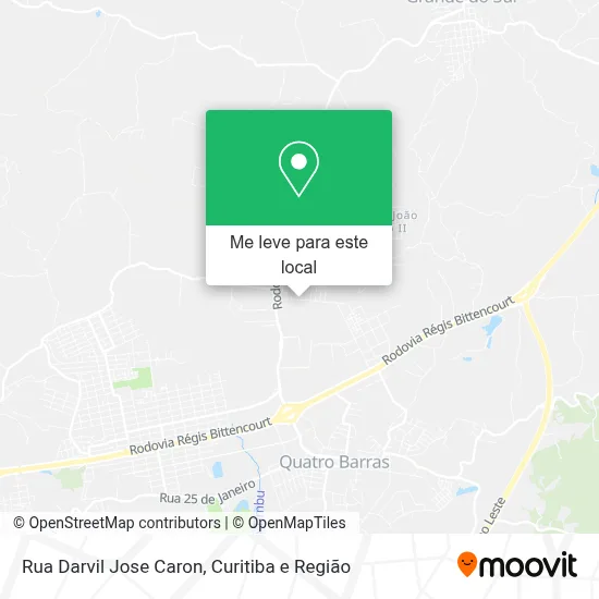 Rua Darvil Jose Caron mapa