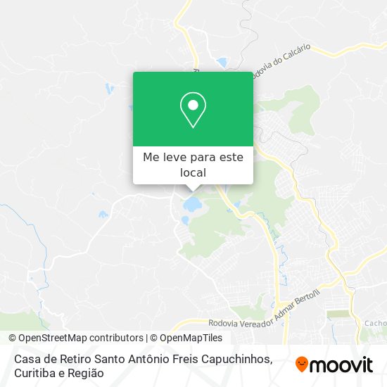 Casa de Retiro Santo Antônio Freis Capuchinhos mapa