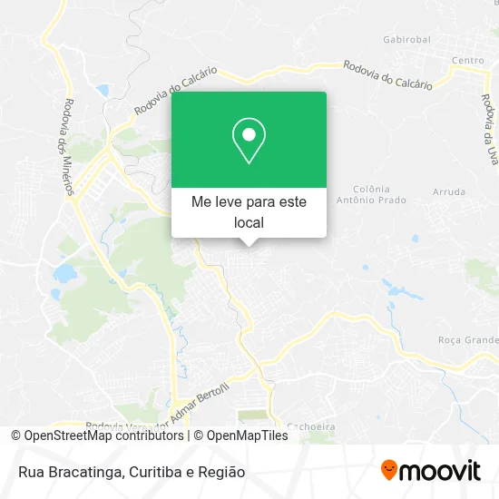 Rua Bracatinga mapa