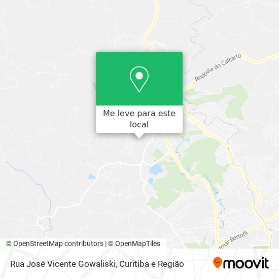 Rua José Vicente Gowaliski mapa