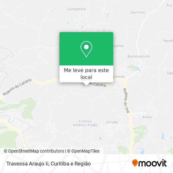 Travessa Araujo Ii mapa