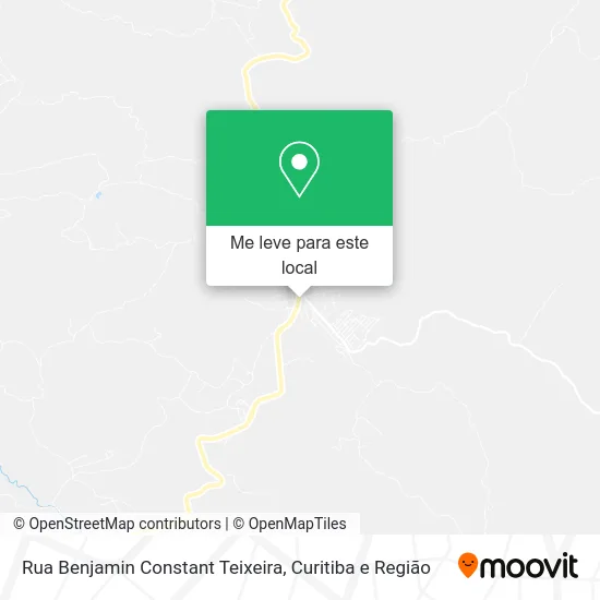 Rua Benjamin Constant Teixeira mapa