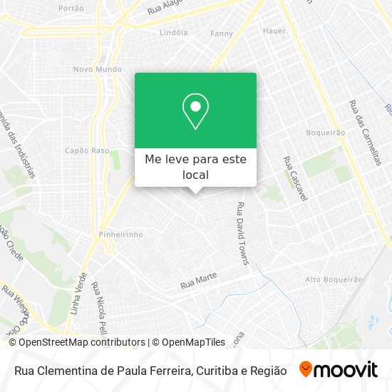 Rua Clementina de Paula Ferreira mapa