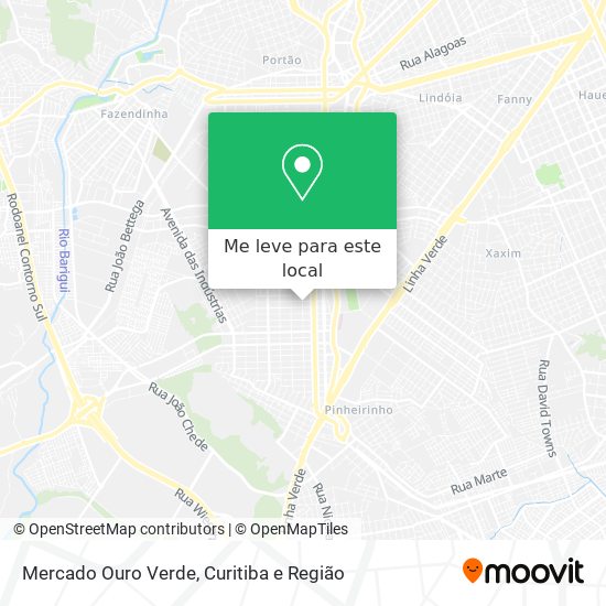 Mercado Ouro Verde mapa