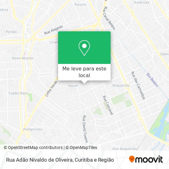 Rua Adão Nivaldo de Oliveira mapa