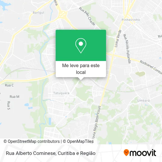 Rua Alberto Cominese mapa