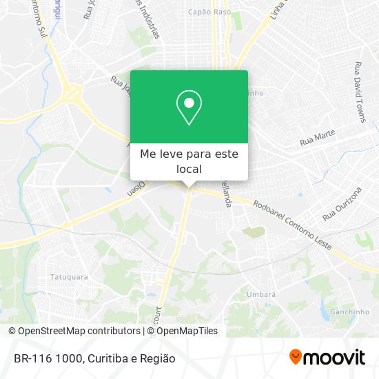 BR-116 1000 mapa