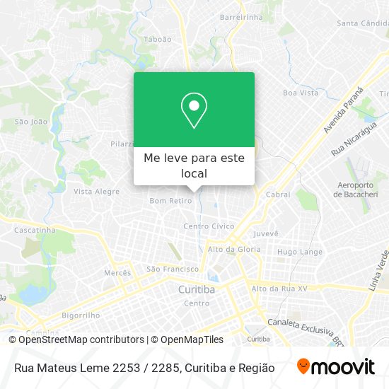 Rua Mateus Leme 2253 / 2285 mapa