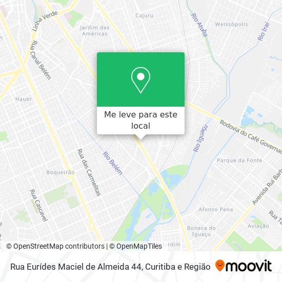 Rua Eurídes Maciel de Almeida 44 mapa