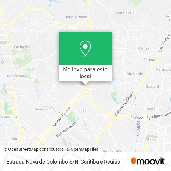 Estrada Nova de Colombo S/N mapa