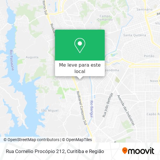 Rua Cornélio Procópio 212 mapa