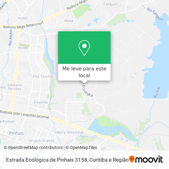 Estrada Ecológica de Pinhais 3158 mapa
