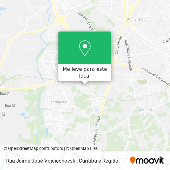 Rua Jaime José Vojciechovski mapa