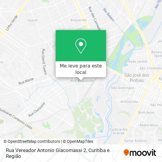 Rua Vereador Antonio Giacomassi 2 mapa