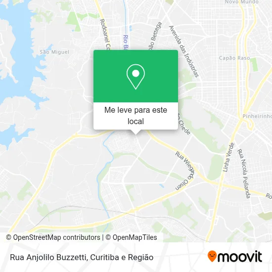 Rua Anjolilo Buzzetti mapa