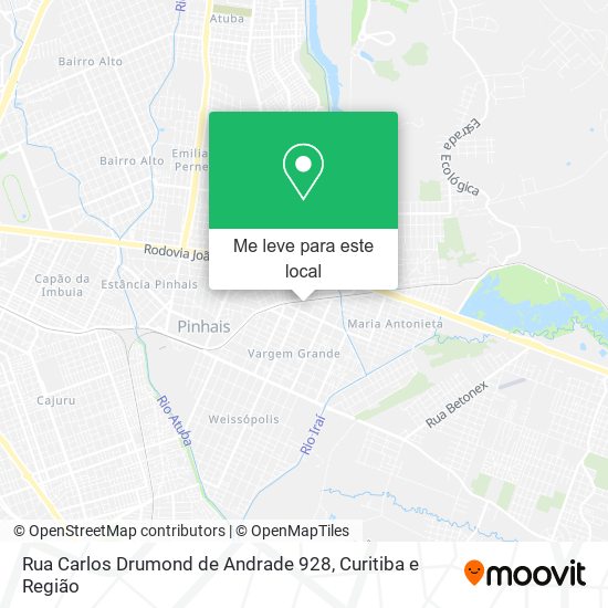 Rua Carlos Drumond de Andrade 928 mapa