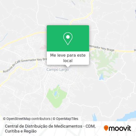 Central de Distribuição de Medicamentos -  CDM mapa