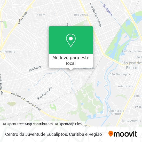 Centro da Juventude Eucaliptos mapa