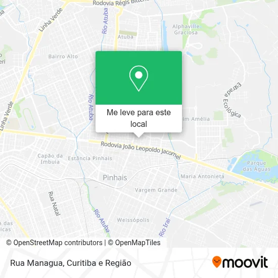 Rua Managua mapa